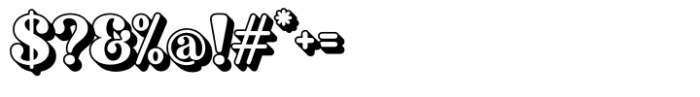 Gautier Hagen Shadow Font OTHER CHARS