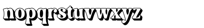 Gautier Hagen Shadow Font LOWERCASE