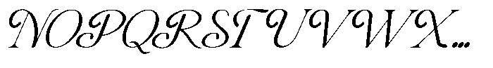 Gavielle Font UPPERCASE