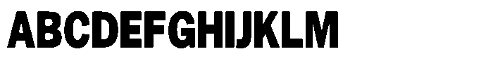 Gavion Black Condensed Font UPPERCASE