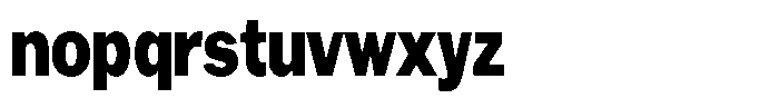 Gavion Black Condensed Font LOWERCASE