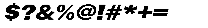 Gavion Black Expanden Italic Font OTHER CHARS