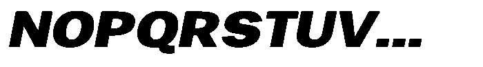 Gavion Black Expanden Italic Font UPPERCASE