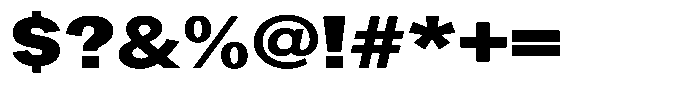 Gavion Black Expanden Font OTHER CHARS