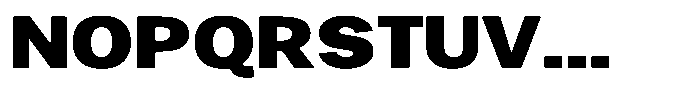 Gavion Black Expanden Font UPPERCASE