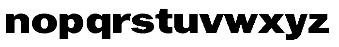 Gavion Black Expanden Font LOWERCASE