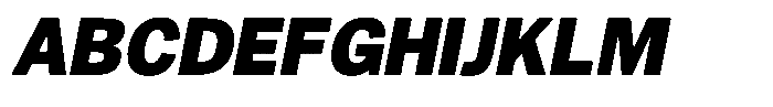 Gavion Black Italic Font UPPERCASE