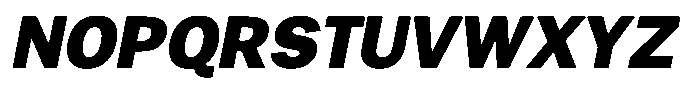 Gavion Black Italic Font UPPERCASE
