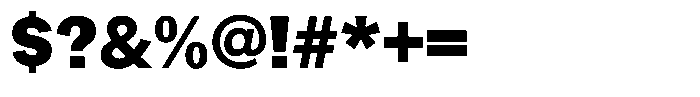 Gavion Black Font OTHER CHARS