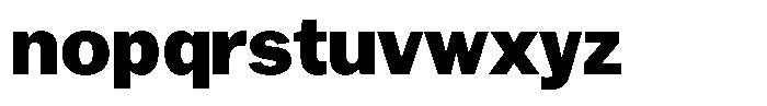 Gavion Black Font LOWERCASE