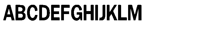 Gavion Bold Condensed Font UPPERCASE