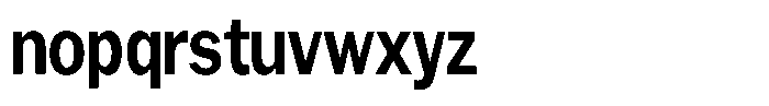 Gavion Bold Condensed Font LOWERCASE