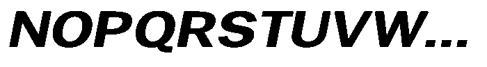 Gavion Bold Expanden Italic Font UPPERCASE