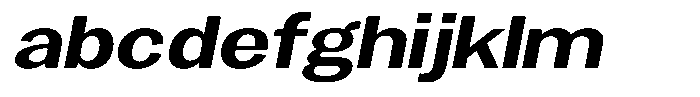 Gavion Bold Expanden Italic FONT