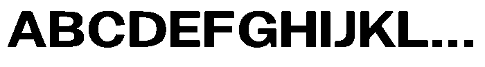 Gavion Bold Expanden Font UPPERCASE