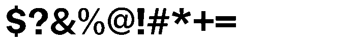 Gavion Bold Font OTHER CHARS