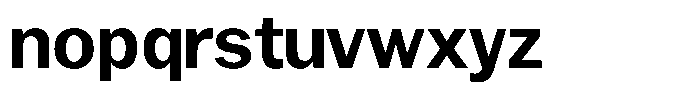 Gavion Bold Font LOWERCASE