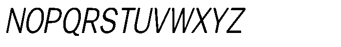 Gavion Condensed Italic Font UPPERCASE
