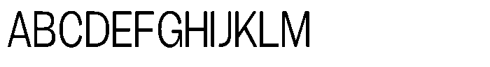 Gavion Condensed Font UPPERCASE
