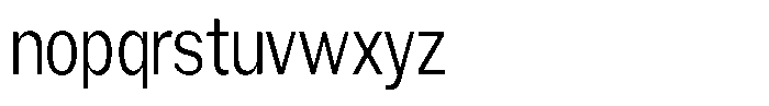 Gavion Condensed Font LOWERCASE