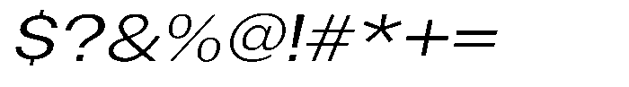 Gavion Expanden Italic Font OTHER CHARS
