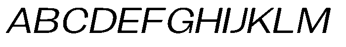 Gavion Expanden Italic Font UPPERCASE