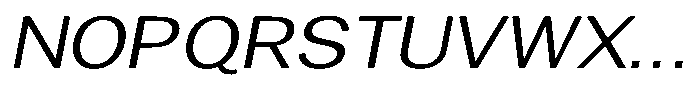 Gavion Expanden Italic Font UPPERCASE