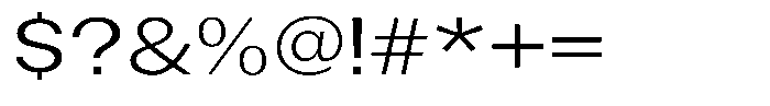 Gavion Expanden Font OTHER CHARS