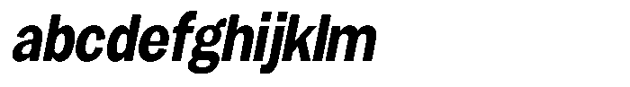 Gavion Extra Bold Condensed Italic FONT