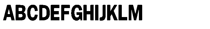 Gavion Extra Bold Condensed Font UPPERCASE
