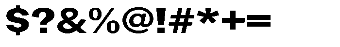 Gavion Extra Bold Expanden Font OTHER CHARS