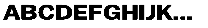 Gavion Extra Bold Expanden Font UPPERCASE