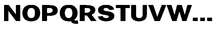Gavion Extra Bold Expanden Font UPPERCASE