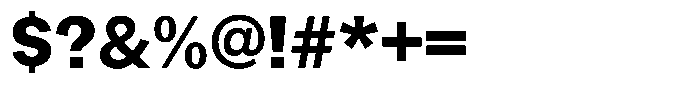 Gavion Extra Bold Font OTHER CHARS