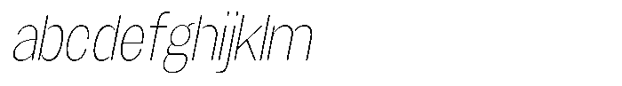 Gavion Extra Light Condensed Italic FONT