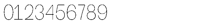 Gavion Extra Light Condensed Font OTHER CHARS