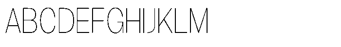 Gavion Extra Light Condensed Font UPPERCASE