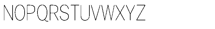 Gavion Extra Light Condensed Font UPPERCASE