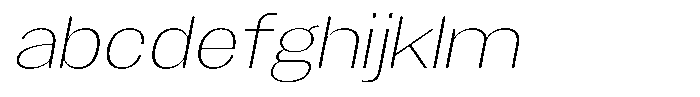 Gavion Extra Light Expanden Italic FONT