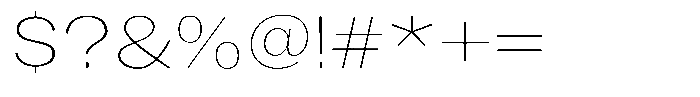 Gavion Extra Light Expanden Font OTHER CHARS