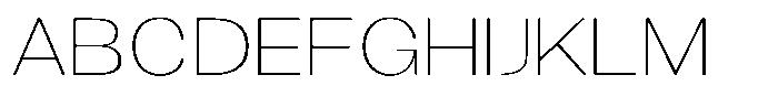 Gavion Extra Light Expanden Font UPPERCASE