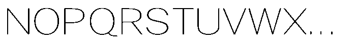 Gavion Extra Light Expanden Font UPPERCASE
