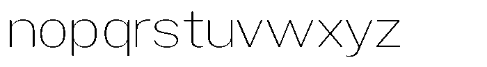 Gavion Extra Light Expanden Font LOWERCASE