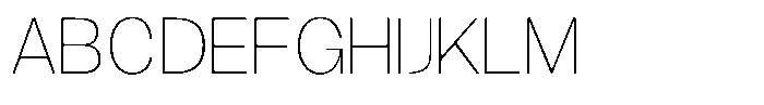 Gavion Extra Light Font UPPERCASE