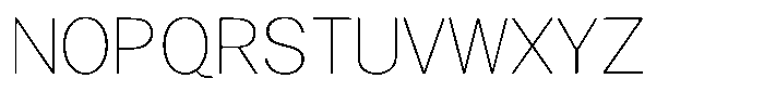 Gavion Extra Light Font UPPERCASE