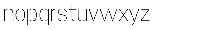 Gavion Extra Light Font LOWERCASE