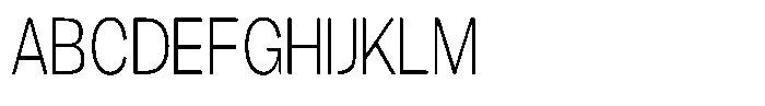Gavion Light Condensed Font UPPERCASE