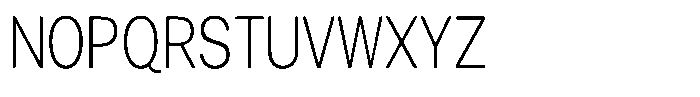 Gavion Light Condensed Font UPPERCASE