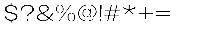 Gavion Light Expanden Font OTHER CHARS