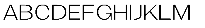 Gavion Light Expanden Font UPPERCASE
